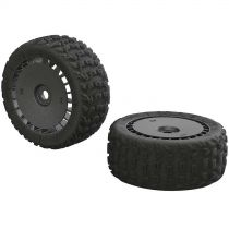 AR550048 KATAR T 6S Tire/Wheel Set Talion (2) - HORIZON HOBBY - Référence: ARAC9615