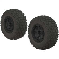 AR550042 Fortress SC Tire Set Glued Black (2) - HORIZON HOBBY - Référence: ARAC9630