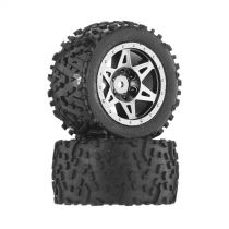 AR550006 Sand Scorpion DB Tire/Wheel Glu Blk/Chrm - HORIZON HOBBY - Référence: ARAC9637