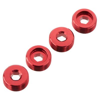 AR330196 Nut Front Hub Aluminum Red (4) - HORIZON HOBBY - R�f�rence: ARAC9920