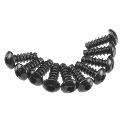 AXA434 Hex Tap Button Head M3x8mm Black (10) - HORIZON HOBBY - R�f�rence: AXIC0120