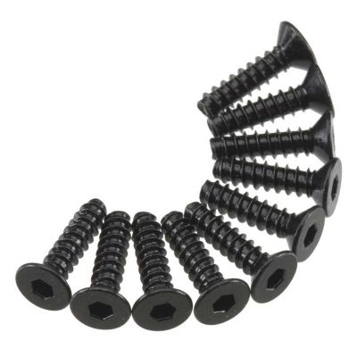 AXA466 Hex Socket Tap Flat Head M3x12mm Black (10) - HORIZON HOBBY - R�f�rence: AXIC0129
