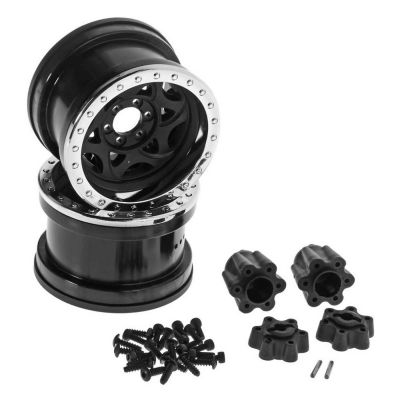 AX31037 2.2 Walker Evans Wheels Chrome Black (2) - HORIZON HOBBY - R�f�rence: AXIC1037