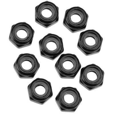 AXA1053 Nylon Locking Hex Nut M3 Black (10) - HORIZON HOBBY - R�f�rence: AXIC1053