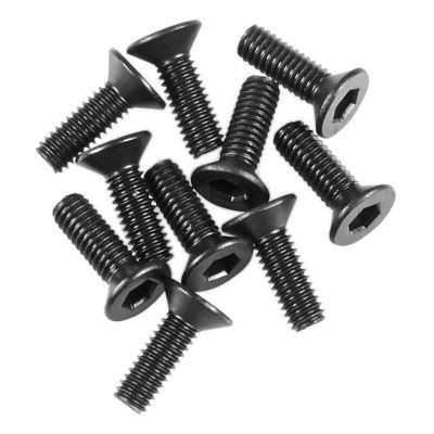 AX31372 M2.6x8mm Hex Socket Flat Head Black (10) - HORIZON HOBBY - R�f�rence: AXIC3372