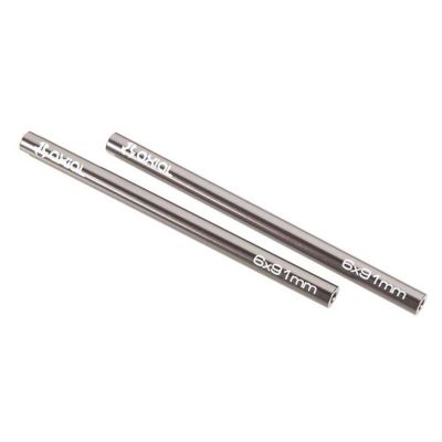 AX30524 Threaded Aluminum Pipe 6x91mm Grey (2) - HORIZON HOBBY - R�f�rence: AXIC3524