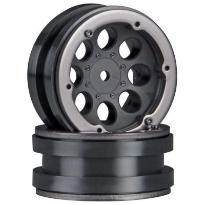 AX8087 8-Hole 1.9 Beadlock Wheel Black (2) - HORIZON HOBBY - R�f�rence: AXIC8087