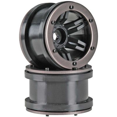 AX8091 Rocksters 2.2 Beadlock Wheel Black (2) - HORIZON HOBBY - R�f�rence: AXIC8091