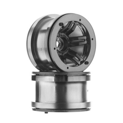 AX8095 2.2 Rocksters Beadlock Blk Chrm - HORIZON HOBBY - R�f�rence: AXIC8095