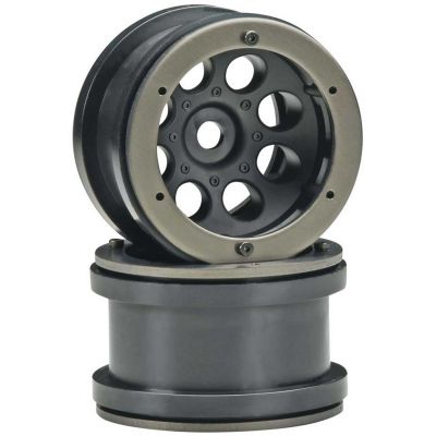 AX8097 2.2 8-Hole Beadlock Black - HORIZON HOBBY - R�f�rence: AXIC8097