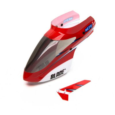 Blade Complete Red Canopy w/Vertical Fin: mCP S - HORIZON HOBBY - R�f�rence: BLH5103