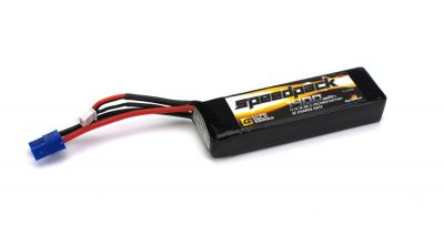 Minis -Batterie LiPo 11,1V 3S 1400mA 30C, long /EC3 - HORIZON HOBBY - R�f�rence: DYN1477