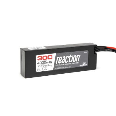 Pack REACTION 7,4V 4000mAh 2S 30C Lipo Coque rigide: TRA - HORIZON HOBBY - R�f�rence: DYN9003T