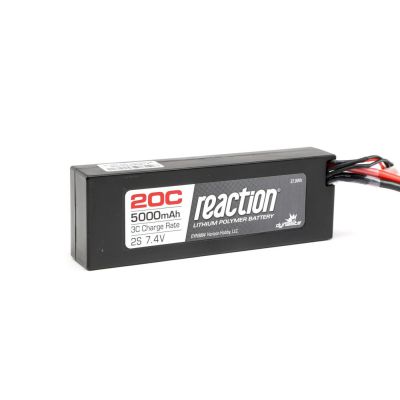 Pack REACTION 7,4V 5000mAh 2S 20C Lipo Coque rigide: EC3 - HORIZON HOBBY - R�f�rence: DYN9004EC