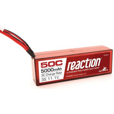Batterie Reaction Li-Po 3S 11,1V 5000mA 50C, boitier rigide, prise EC3 - HORIZON HOBBY - R�f�rence: DYNB3803EC