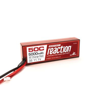 Batterie Reaction Li-Po 3S 11,1V 5000mA 50C, boitier rigide, prise EC5 - HORIZON HOBBY - R�f�rence: DYNB3811EC