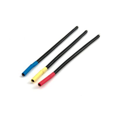 Set de c�bles pour moteur brushless, connecteurs cylindriques Femelles 4mm, Bleu/Jaune/Orange - HORIZON HOBBY - R�f�rence: DYNC0