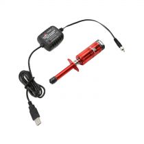 Chauffe bougie Ni-MH avec voltmètre et chargeur USB - HORIZON HOBBY - Référence: DYNE0200
