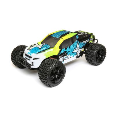 1/10 4WD Ruckus Brushed Green/Blue RTR - HORIZON HOBBY - R�f�rence: ECX03242T2