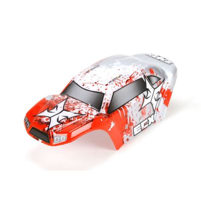 1:24 Temper - Carrosserie peinte, Rouge/Blanche - HORIZON HOBBY - R�f�rence: ECX200008