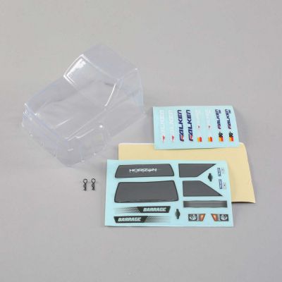 Clear Body with Decals: 1/24 4WD Barrage - HORIZON HOBBY - R�f�rence: ECX200012