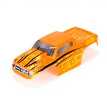 1:18 4WD Ruckus - Carrosserie peinte, Orange/Jaune - HORIZON HOBBY - Référence: ECX210004