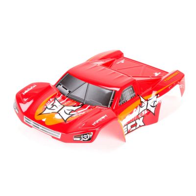 1:18 4WD Torment - Carrosserie peinte, Rouge/Orange - HORIZON HOBBY - R�f�rence: ECX210005