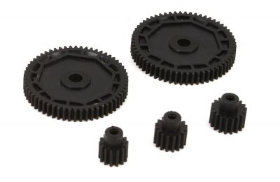 Ruckus 1/18, Torment 1/18 et Rally 1/18 - Set pignon et couronne - HORIZON HOBBY - R�f�rence: ECX212002