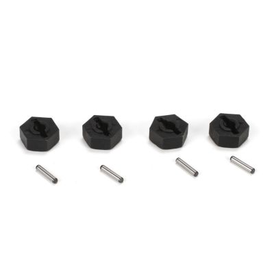 1:18 4WD Temper - Hexagones de roues 12mm (4) - HORIZON HOBBY - R�f�rence: ECX212017