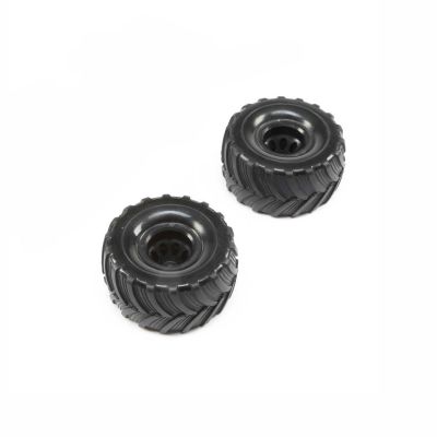 FR/RR Tire, Premounted (2): 1.9 Barrage Doomsday - HORIZON HOBBY - R�f�rence: ECX222004