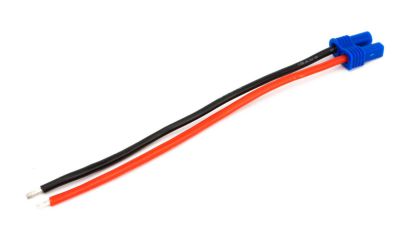 Prise batterie EC2, c�ble longueur 10cm,diam 1mm - HORIZON HOBBY - R�f�rence: EFLAEC205