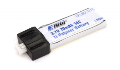 E-FLITE Accu Li-Po 70mA 1S 3,7v 14C - HORIZON HOBBY - R�f�rence: EFLB0701S