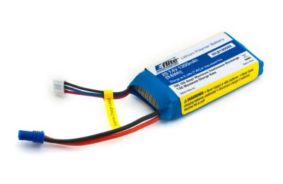 E-FLITE Accu LiPo 7,4V 2S 1300mA 20C, prise EC2 - HORIZON HOBBY - R�f�rence: EFLB13002S20