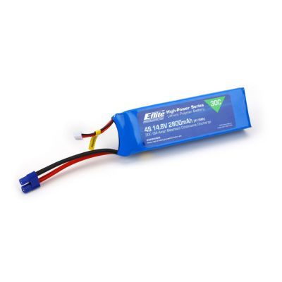 Accu Li-Po 2800mAh 4S 14.8V 30C, 12 AWG EC3 - HORIZON HOBBY - R�f�rence: EFLB28004S30