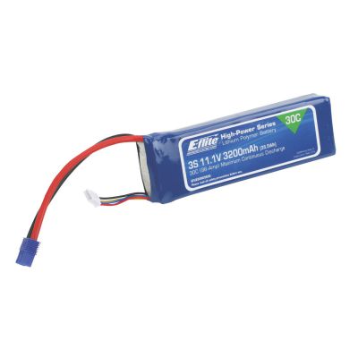 Accu Li-Po 3200mAh 3S 11.1V 30C, 12AWG EC3 - HORIZON HOBBY - R�f�rence: EFLB32003S30