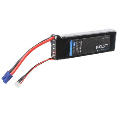 Batterie Li-Po 3S 11,1V 4000mA 40C avec DEL, EC3 - HORIZON HOBBY - R�f�rence: EFLB40003S40