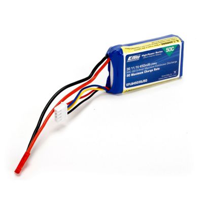 Batterie Li-po 11,1V 3S 450mA 50C, prise JST - HORIZON HOBBY - R�f�rence: EFLB4503SJ50