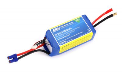 Accu LiPo 22,2V 6S 5000mA 50C, prise EC3 - HORIZON HOBBY - R�f�rence: EFLB50006S50