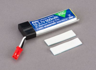 E-FLITE Batterie Li-Po 3,7V 1S 500mA 25C - HORIZON HOBBY - R�f�rence: EFLB5001S25