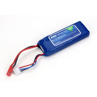 Accu Li-Po 800mAh 2S 7.4V 30C, 18AWG JST - HORIZON HOBBY - R�f�rence: EFLB8002SJ30