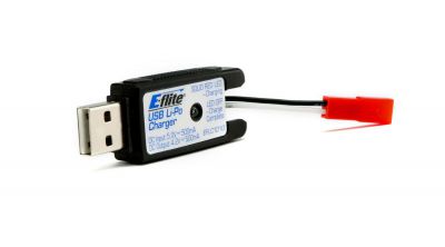 E-FLITE 180 QX HD - Chargeur Li-Po USB 1S 500mA JST - HORIZON HOBBY - R�f�rence: EFLC1010