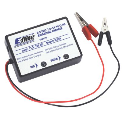 Chargeur 2-3 El�ments LiPo avec �quilibreur, 0.65A - HORIZON HOBBY - R�f�rence: EFLC3110
