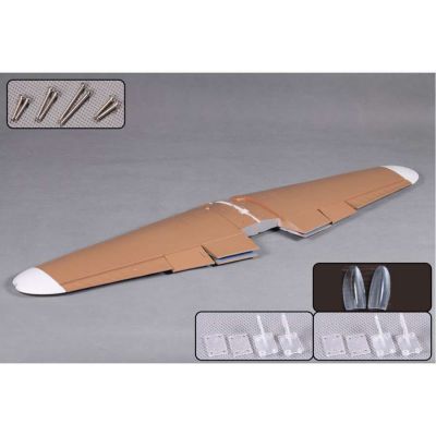 Main Wing, Brown: BF109 1400mm - HORIZON HOBBY - R�f�rence: FMMML102BRN