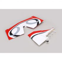 Twist 60 (True Red) -Tail set w/ Elev, Fin, Rudder - HORIZON HOBBY - Référence: HAN421003