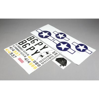 P-51D 60cc - Planche de d�coration - HORIZON HOBBY - R�f�rence: HAN477017