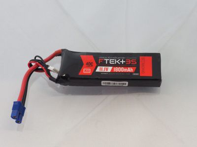 DYMOND F-TEK+ 3S 1800mAh (11,1V) 40C LiPo Pack with LED Indicator (EC3) - HORIZON HOBBY - R�f�rence: HSF03199071