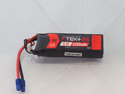 DYMOND F-TEK+ 3S 2200mAh (11,1V) 40C LiPo Pack with LED Indicator (EC3) - HORIZON HOBBY - R�f�rence: HSF03199073