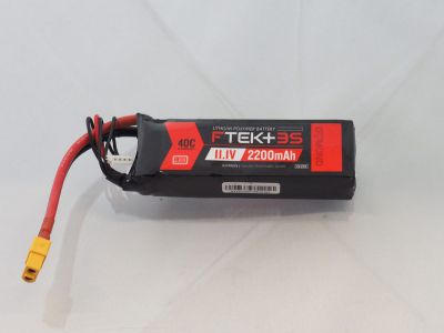 DYMOND F-TEK+ 3S 2200mAh (11,1V) 40C LiPo Pack with LED Indicator (XT60) - HORIZON HOBBY - R�f�rence: HSF03199074