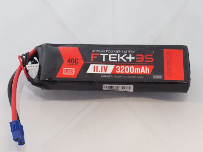 DYMOND F-TEK+ 3S 3200mAh (11,1V) 40C LiPo Pack with LED Indicator (EC3) - HORIZON HOBBY - R�f�rence: HSF03199077