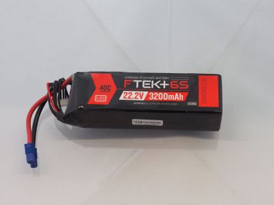 DYMOND F-TEK+ 6S 3200mAh (22,2V) 40C LiPo Pack with LED Indicator (EC3) - HORIZON HOBBY - R�f�rence: HSF03199103